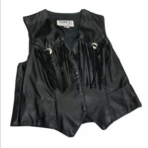 Vintage Park V Women’s Vest Size 16 Leather